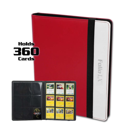 BCW - Folio 9-Pocket LX Album - Red-White
