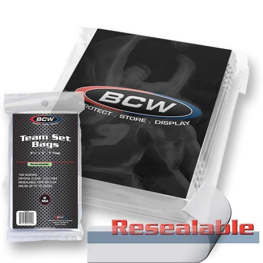BCW - Resealable Team Set Bags - 10pk