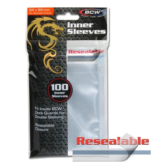 BCW - Resealable Inner Sleeves (10pk)