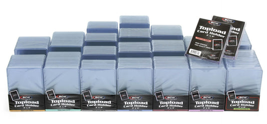 BCW - Mixed Case of Thick Card Topload Holders