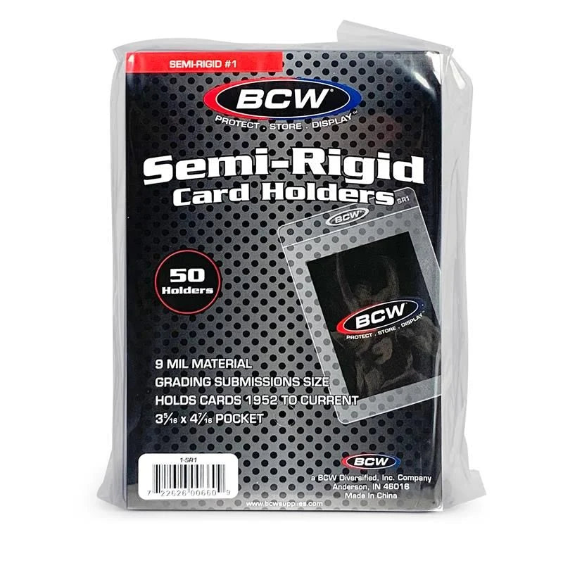 BCW - Semi-Rigid Card Holder #1 - 5pk